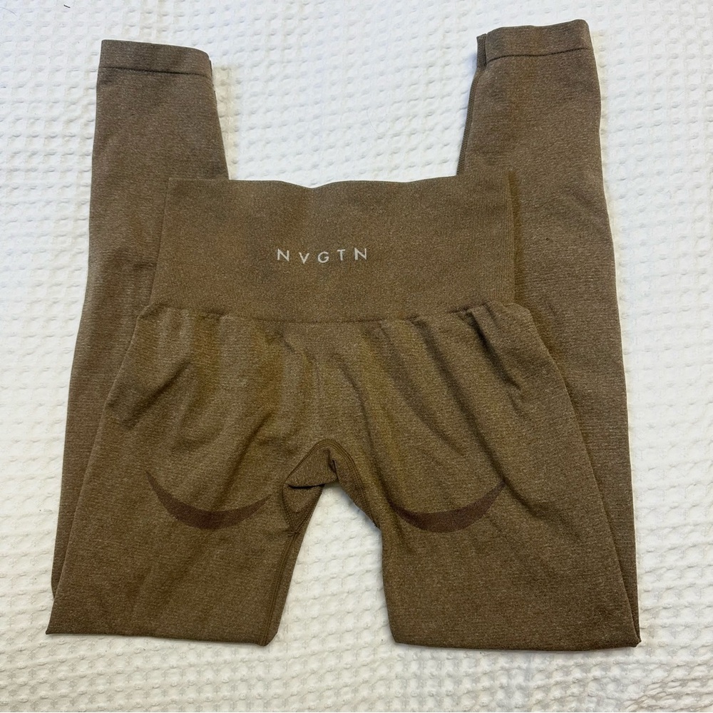 NVGTN Mocha High-Waisted Curve Seamless Leggings